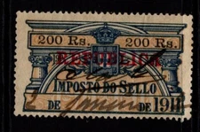 Portugal 1911 200R Revenue Used - S36027