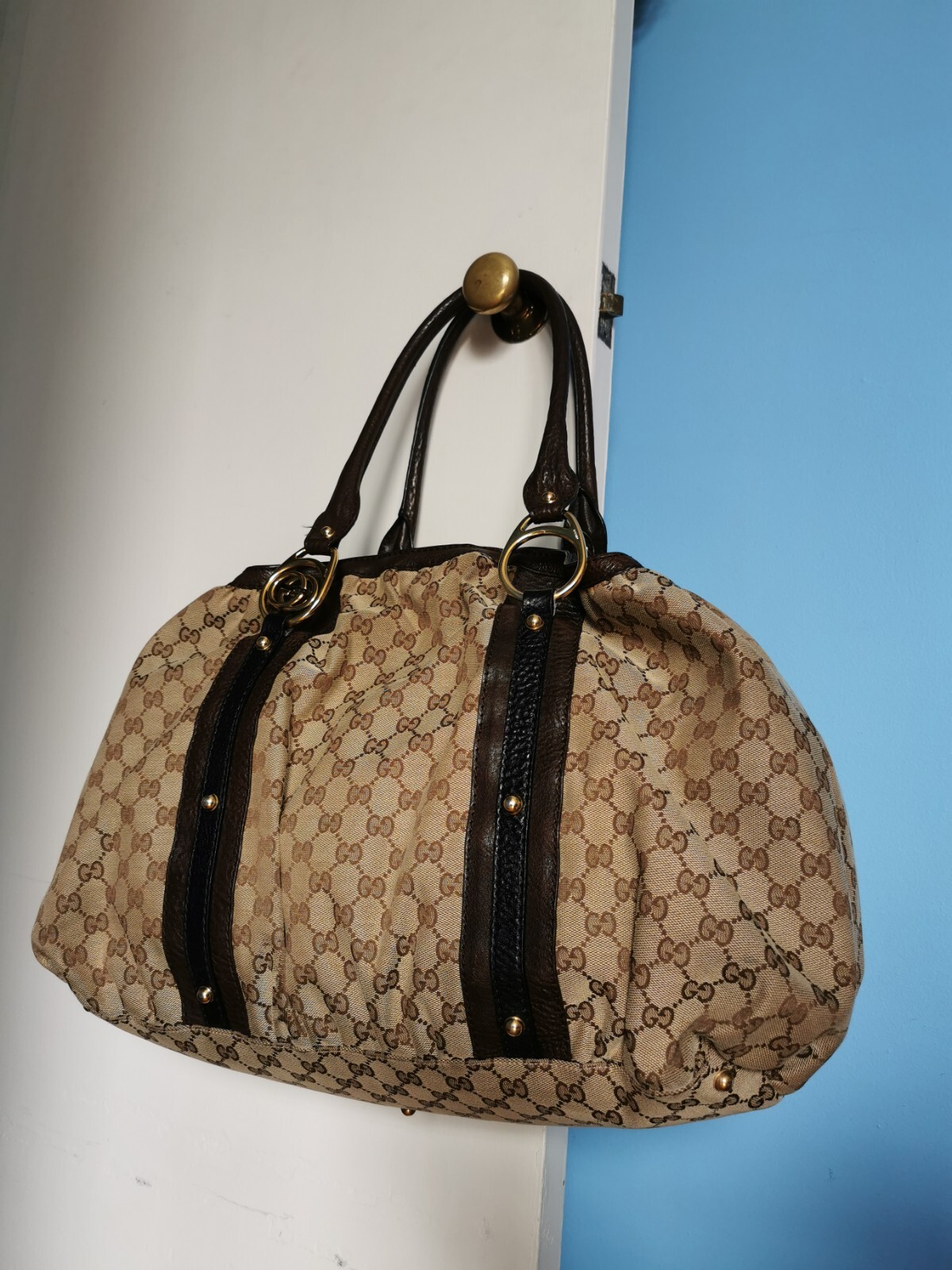 GUCCI GG Monogram Hobo Beige  extra large. Great … - image 2