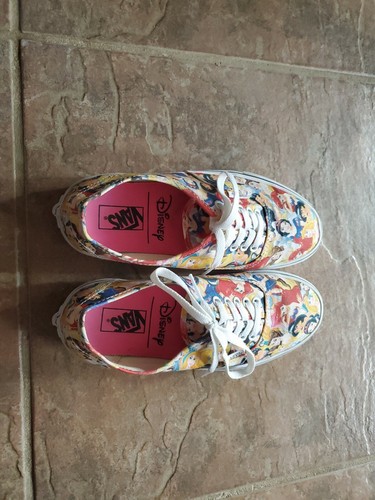 Rare Disney Multi Princess Vans Shoes 
