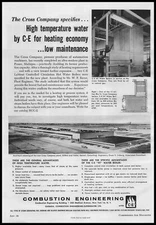 1957 Cross Co. Plant Detroit Architect Drawing Combustion Engineering Print Ad