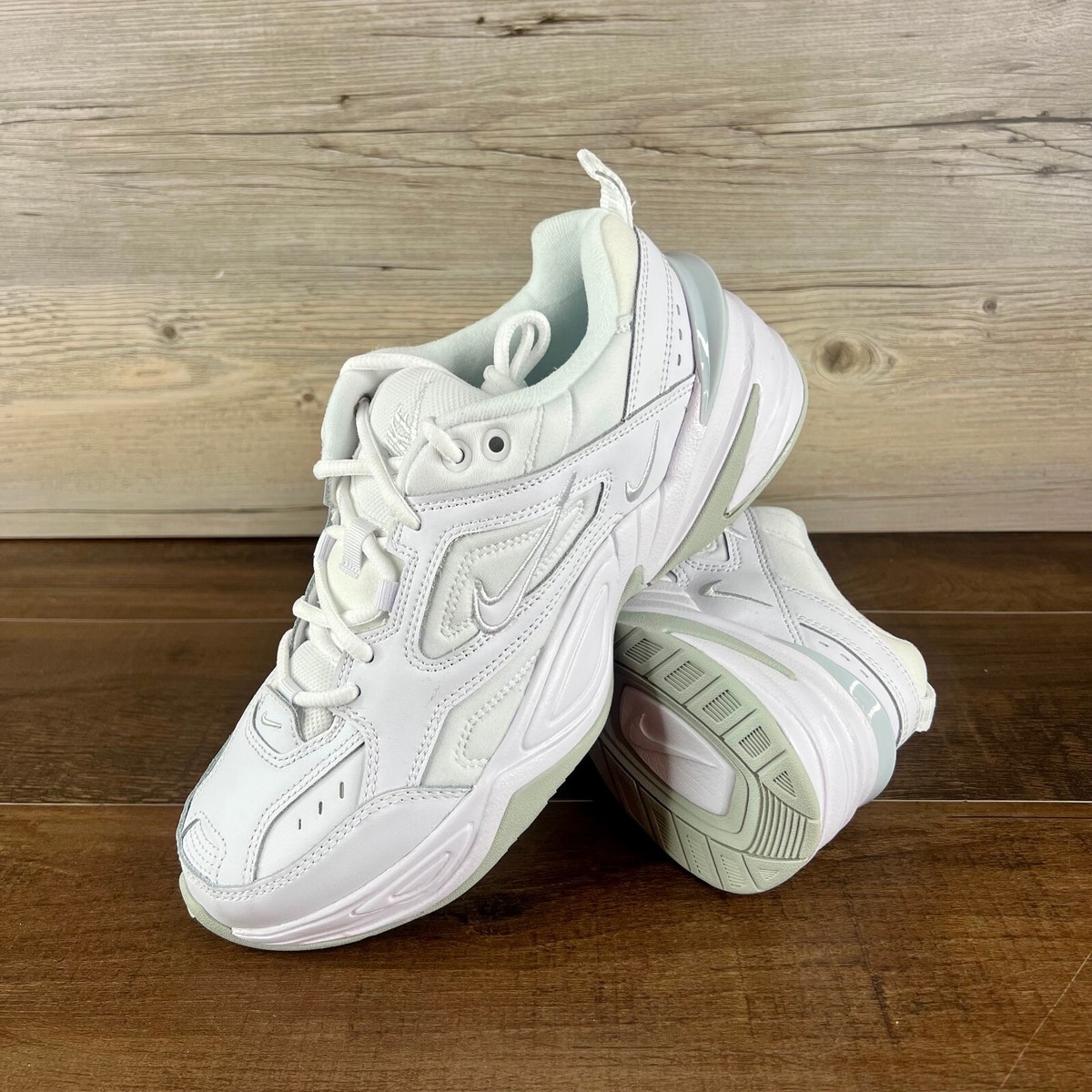 Nike M2K Tekno Matte Silver Womens size 9.5 Phantom Oil Grey
