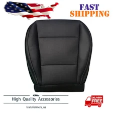 For 2015-2017 Subaru Outback Driver Perforated Leather Bottom Seat Cover Black