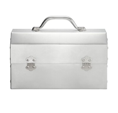 Supreme x L. May MFG Inc. Miners Lunchbox Silver Logo NEW