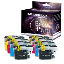 8PK Ink fits Brother MFC-230C MFC-240c MFC-885c MFC-465cn MFC-5860 LC51 LC-51