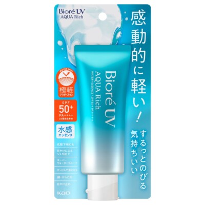 KAO Bioré UV Aqua Rich Watery Essence 70g SPF50+ PA++++ Sunscreen Waterproof