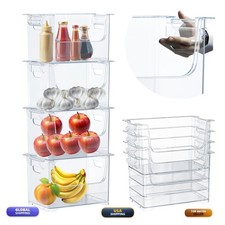 Skywin Stackable Storage Bins Open Front Side - Clear SW-251-T2178SBCHM4