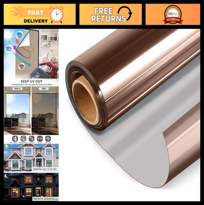 One Way Mirror Window Film - Daytime Privacy, Sun Blocking, Reflective Tint 35.4