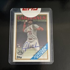 Topps 1988 Autograph Jordan Walker #88BAU-JWA St. Louis Cardinals Card