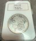 1888-O $1 MORGAN DOLLAR NGC SILVER MS-64 PL PROOFLIKE LOOKS GEM PQ OLD HOLDER