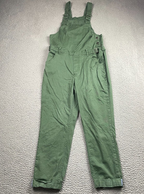 Toad & Co Touchstone Overalls Womens M Duck Green Stretch Twill Outdoors