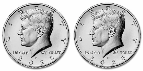 2025-P Kennedy Half Dollar — photo from another recent sale