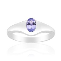 Cavill Tansanit Ring Aus Sterlingsilber 0,374Ct Oval Violett Echtschmuck Damen-