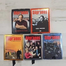 Sopranos HBO TV Show DVD Set Seasons 1-5 Lot of 5 Box Cases