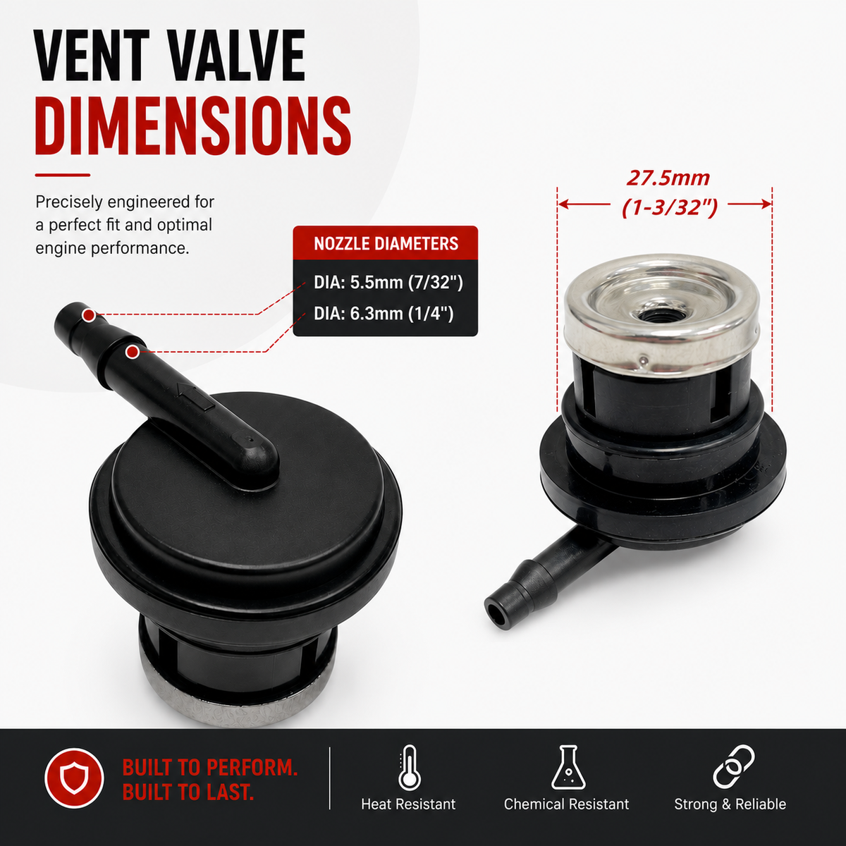Fuel Tank Vent Valve For Predator 15.8 HP 459cc Max Performance