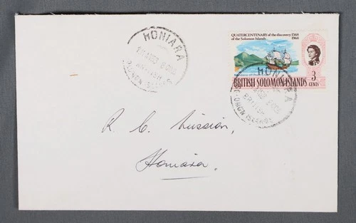 MayfairStamps British Solomon Islands 1969 Discovery Anniversary Honiara Cover a