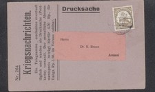Deutsch-Ostafrika,&ldquo;Kriegsnachrichten,Nr.264&rdquo; mit Nr.30 EF  (3670)