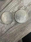 2 1921 Morgan Silver Dollars Great Condition!