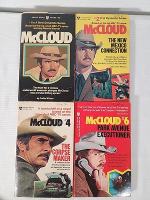 McCloud TV Crime Series Paperback Lot of 4 - #1 & 2 by Wilcox #4 & 6 by Wilson