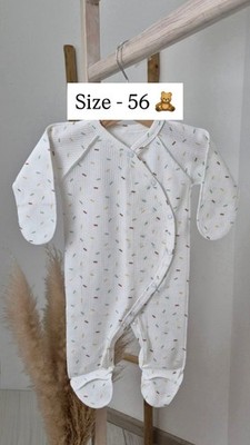Newborn Baby Bodysuit Cotton Romper 56-62cm 0-3M 3-6M Unisex Baby Clothes