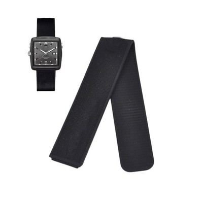 Professional Golf Watch WAE1113 22mm Black Rubber Watch Strap For Tag Heuer