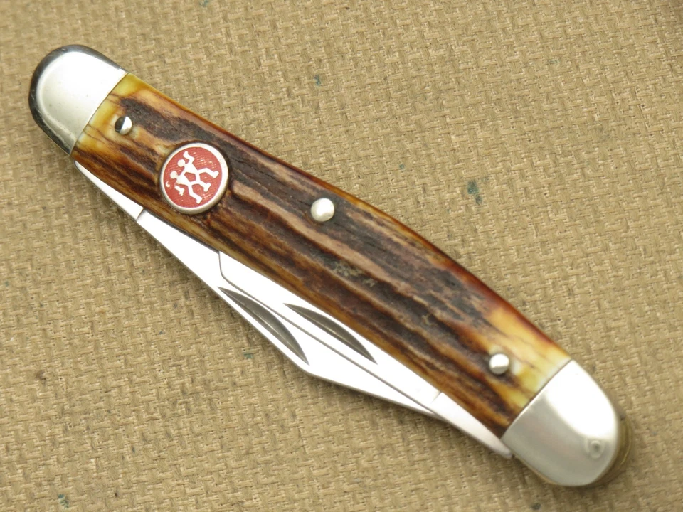 Cuchillo Whittler vintage años 90 JA HENCKELS ALEMANIA asas de ciervo acero inoxidable Foto 4 de 4