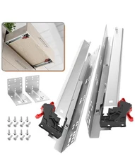 AOLISHENG 6 Pair Undermount Soft Close Drawer Slides 9 Inch
