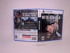 Replacement Case - NO GAME - Metal Gear Solid Delta Snake Eater  - PS5 Game Case