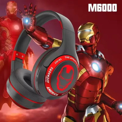 Wireless Kids Headphones Bluetooth Over Ear Headset Superhero Spiderman Ironman - Picture 4 of 6