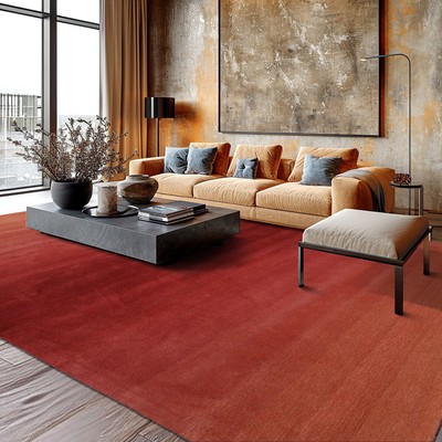 Multi Size LoomBloom Raspberry Hand Tufted Wool Modern Ombre Designer Area Rug
