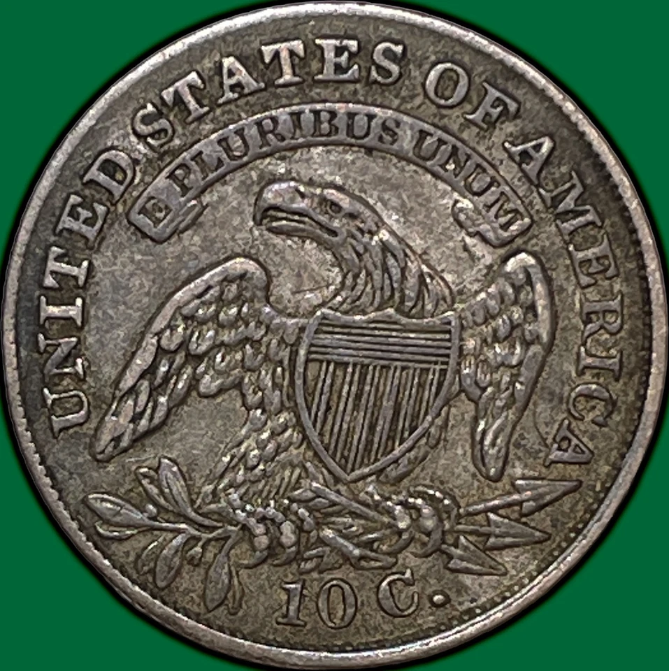 1835 Capped Bust Dime Choice Extremely Fine XF+ Coin #29661 - Image 2 of 3