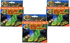Zoo Med Daylight Blue Reptile Bulb 60 Watt Pack of 6 for Terrarium Pets