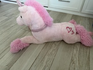 Pink Unicorn Dandee Brand Plush Stuffed Animal