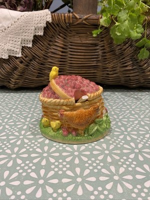 James Herriot s Country Kitchen Henne und Küken Marmeladentopf Zuckerdose mit Löffel