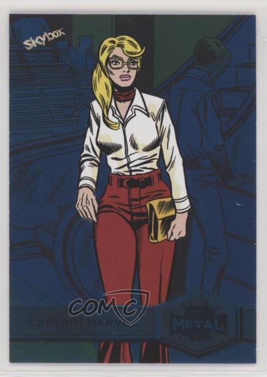 2022 Metal Universe Spider-Man Turquoise Light FX 28/50 Captain Marvel #117 0lg3