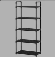 GPED 5Tier Plastic Storage Shelves Garage Rack Storage Organizer Multipurpose 