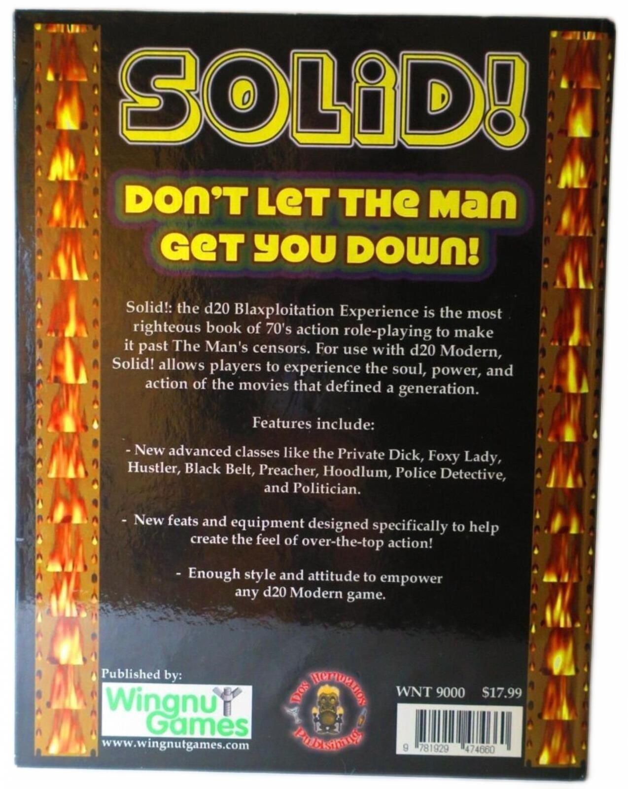 SOLID! The D20 Blaxploitation Experience Role-Playing Game Book image 2