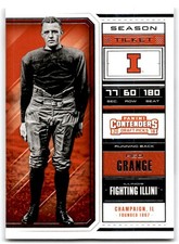 2018 PANINI CONTENDERS DRAFT PICKS RED GRANGE ILLINOIS FIGHTING ILLINI #83