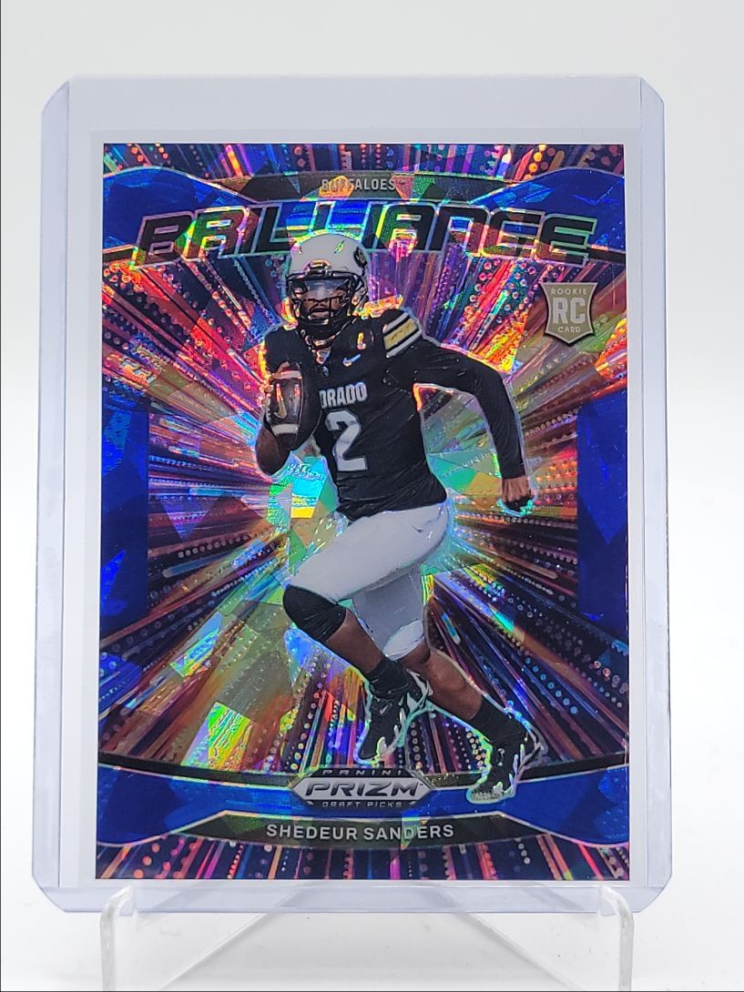 SHEDEUR SANDERS 2025 PRIZM DRAFT BRILLIANCE ROOKIE BLUE ICE RC /149 Q3879
