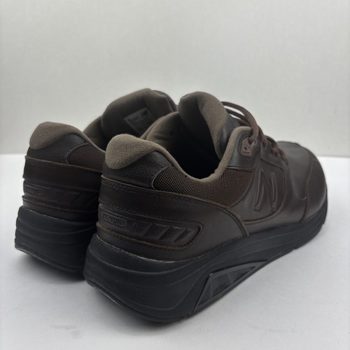 New Balance Mens 11.5 2E Brown Leather Walking Shoes Rollbar Comfort 928V2 - Picture 9 of 22