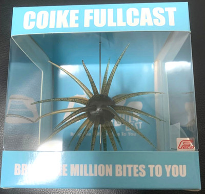 HIDEUP COIKE FULLCAST Green Pumpkin Pepper Non-Soft Hide Up Urchin Bait JDM Fish