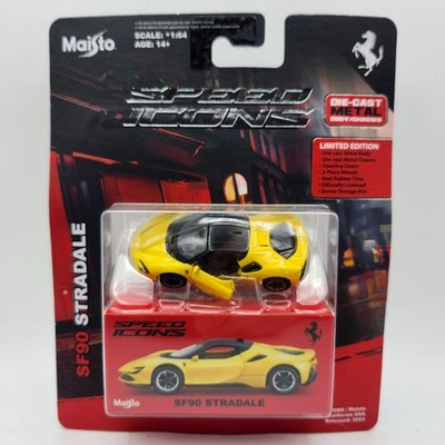 Maisto Speed Icons Ferrari SF90 Stradale DieCast Model Car Yellow