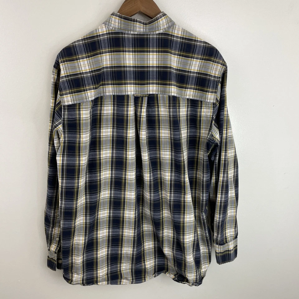 Chaps Shirt Mens Large Multicolor Plaid Long Sleeve Button Down 100% Cotton - Image 2 of 4