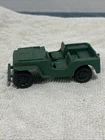 Vintage Marx WWII Military Playset Beautiful Dark Green Jeep Last One