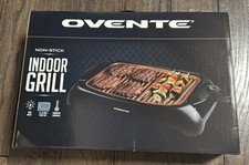 Ovente Electric Indoor Grill 13x10 Inch Nonstick Cooking Plate Copper- New