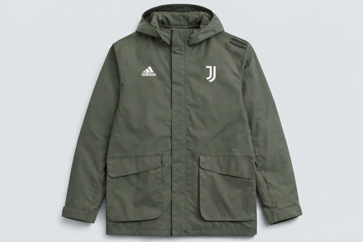 Adidas Juventus Jacket Green Hooded Full Zip Men's Size [Your Size