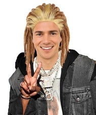 Adult Men  s Ombre Blonde  Brown Dreadlock Wig, Cornrow Style, Ideal for Cosplay
