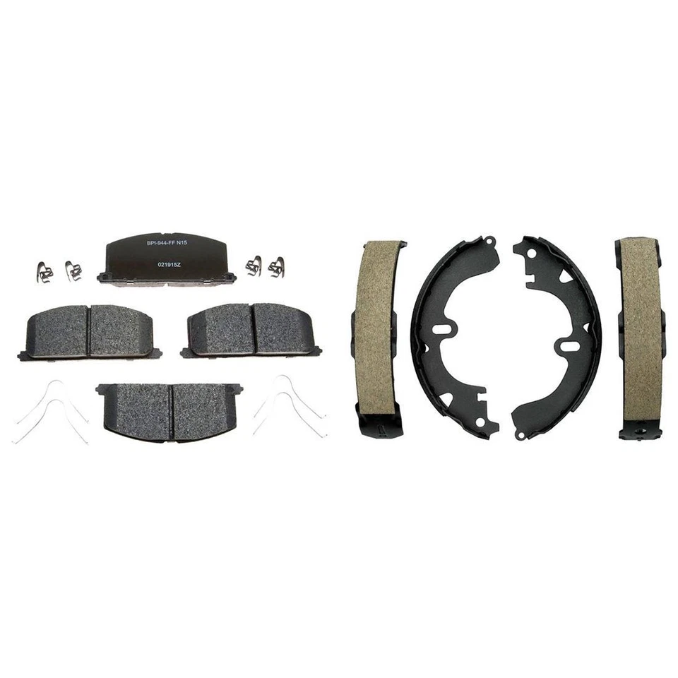 Kit pastillas de freno y zapatas de freno delanteras traseras metálicas para Toyota Corolla 1984-1985 Foto 4 de 4