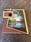 As Is Vintage Hamm’s Beer Land of Sky Blue Waters  Sign Lake Scene