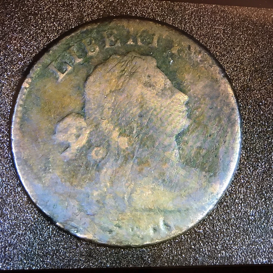 1798 Draped Bust Large One Cent 1c US Early Copper Coin! - Image 4 of 4