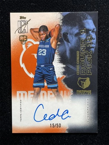 2025 Topps Signature Cedric Coward Orange (RAW)